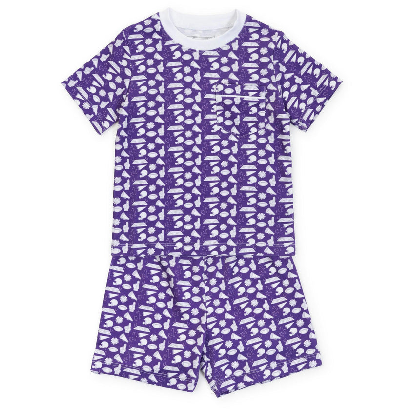 Charles Boys' Short Set - Pep Rally Purple