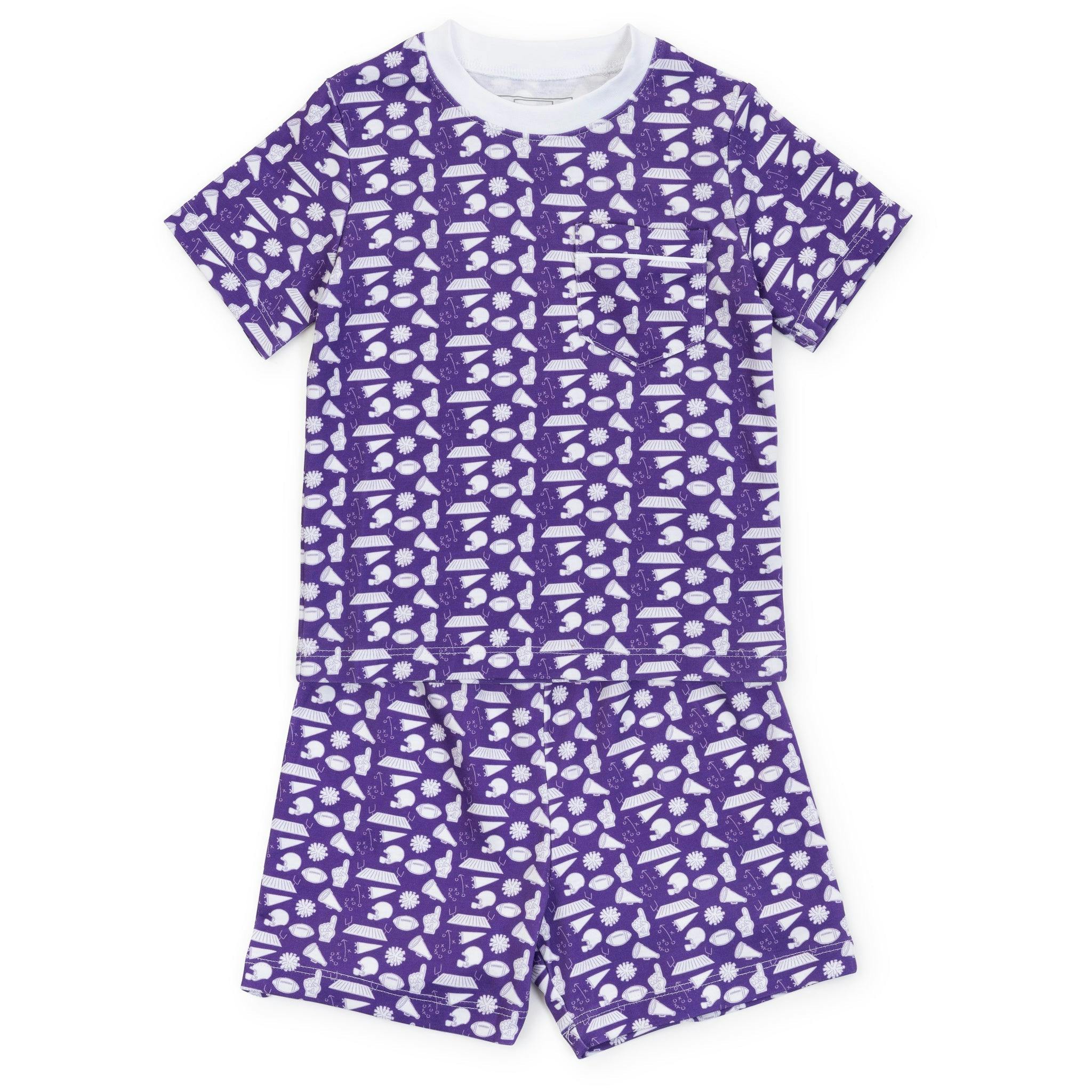 Charles Boys' Short Set - Pep Rally Purple
