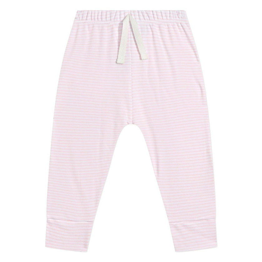 Harbor Stripe Baby Pant in Pink