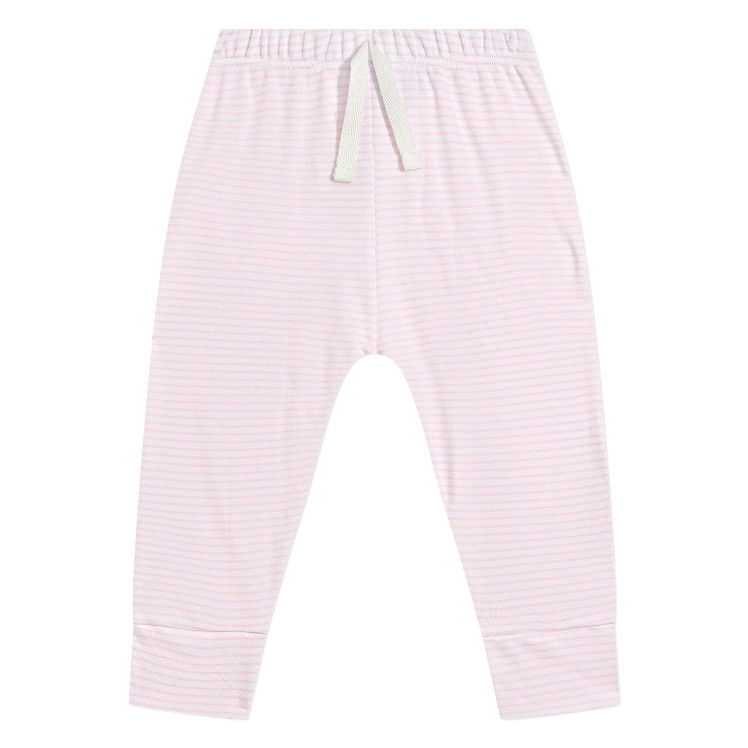 Harbor Stripe Baby Pant in Pink