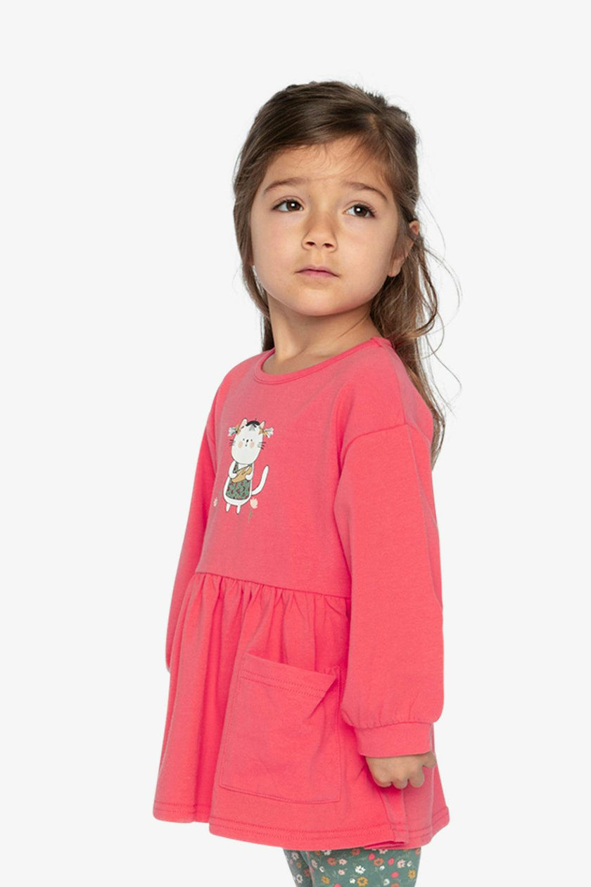 Organic Cotton Tunic Coral Pink