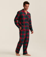Men's Brushed Twill Pajama Set in St. James Tartan