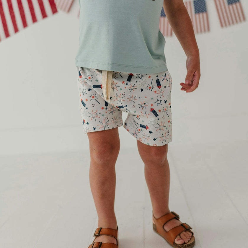 Boys Harem Shorts in Navy