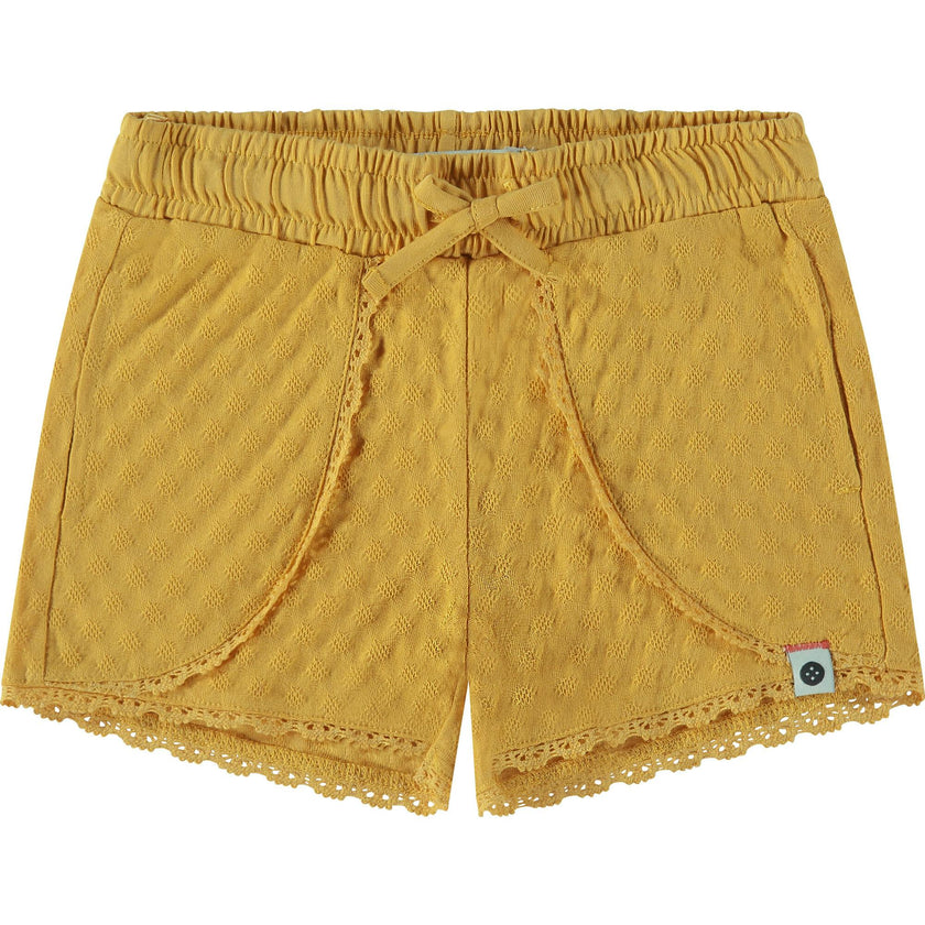 Scalloped Lace Trim Shorts