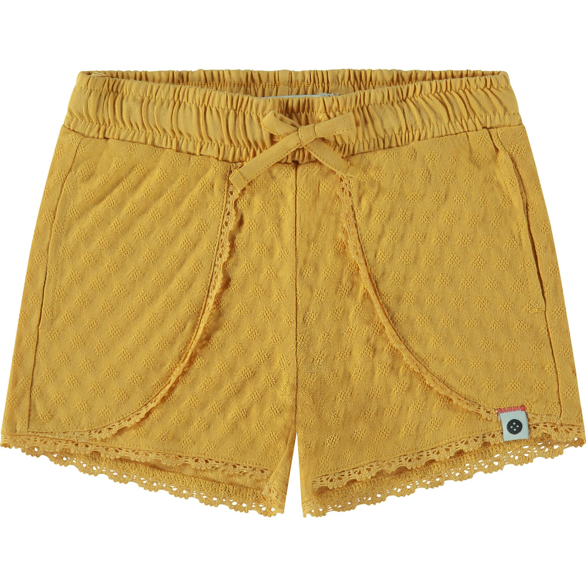 Scalloped Lace Trim Shorts