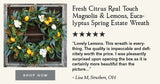 Fresh Citrus Real Touch Magnolia & Lemons, Eucalyptus Spring Estate Wreath