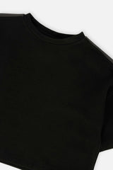 Short Sleeve Milano Top Black
