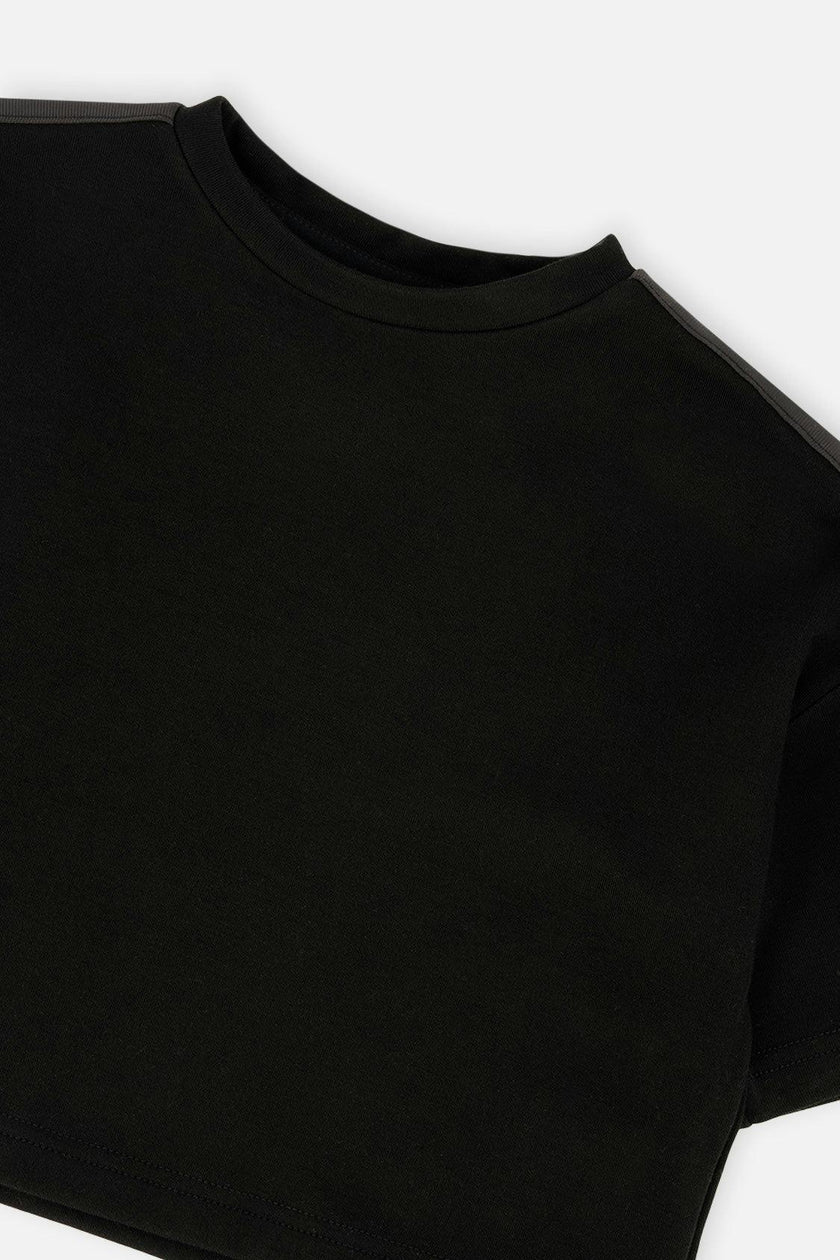 Short Sleeve Milano Top Black