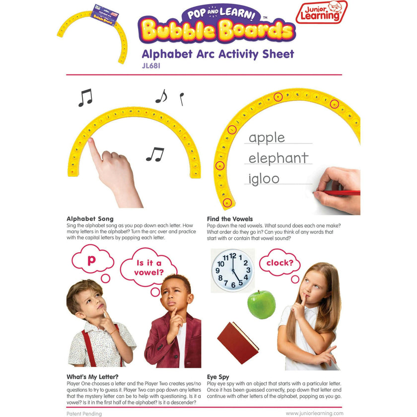 Junior Learning Alphabet Arc Bubble Board for K-2