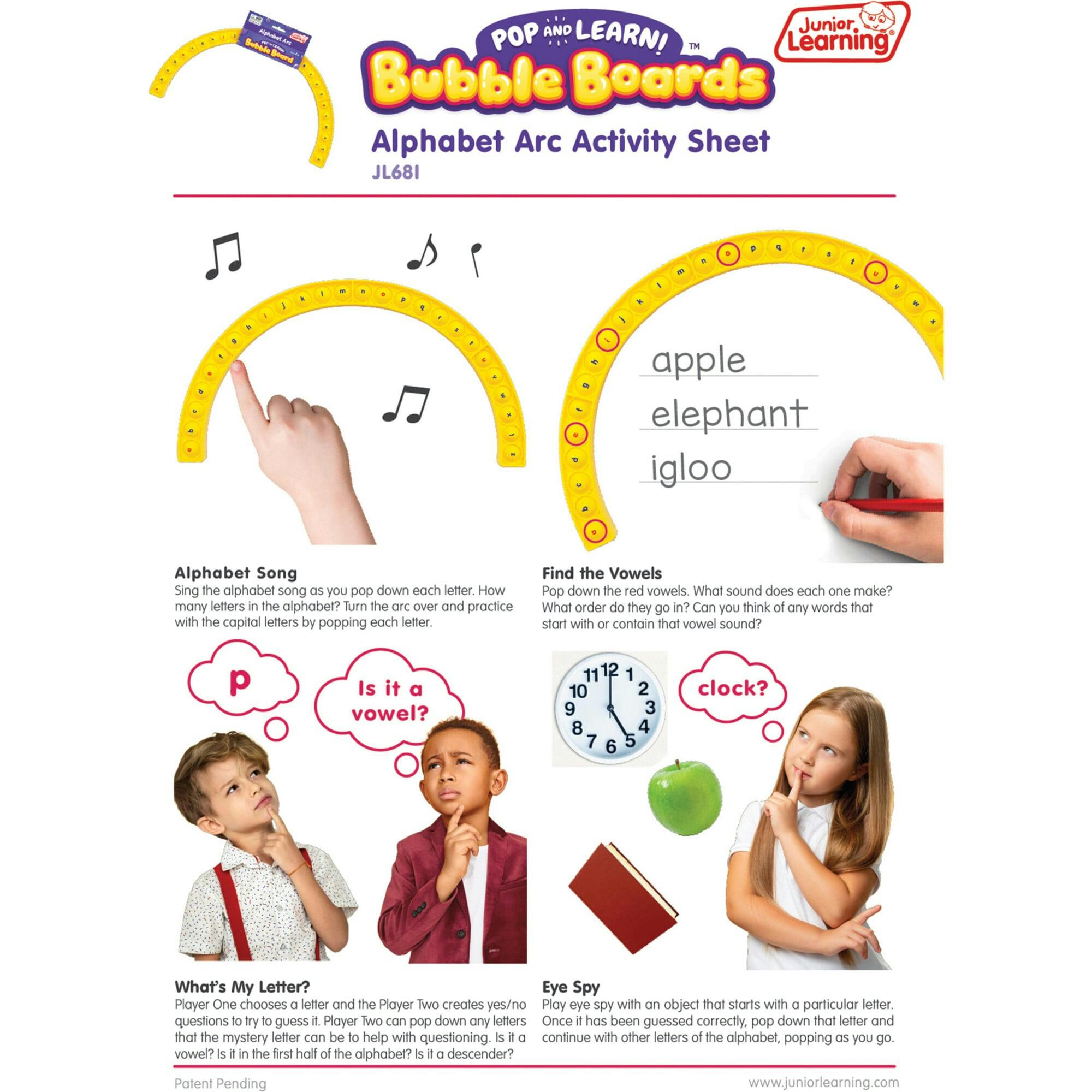 Junior Learning Alphabet Arc Bubble Board for K-2