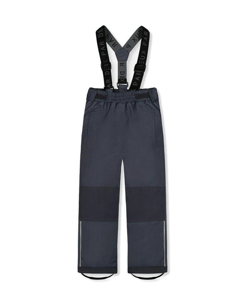 Light Weight Two Piece Chill Snowsuit Grey And Blue Dinosaur Print