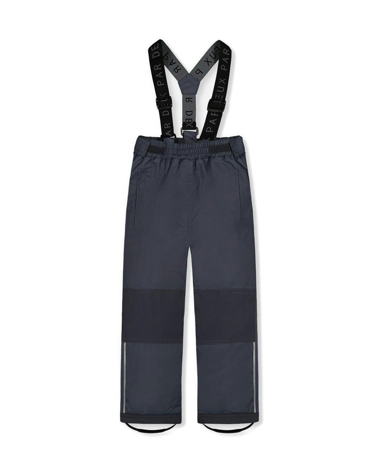 Light Weight Two Piece Chill Snowsuit Grey And Blue Dinosaur Print