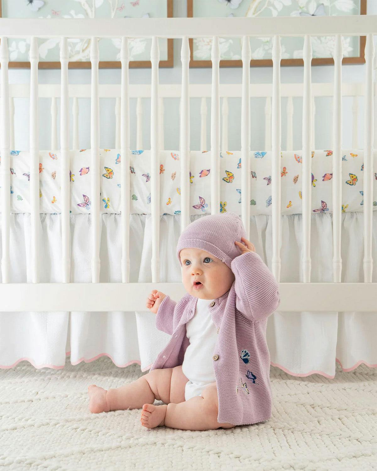 Baby Embroidered Butterfly Knit Cardigan