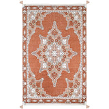 Lalitha Traditional Persian Pattern Tassel Rectangular Rug