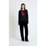 Wool-Cashmere Candy Cane Sweater