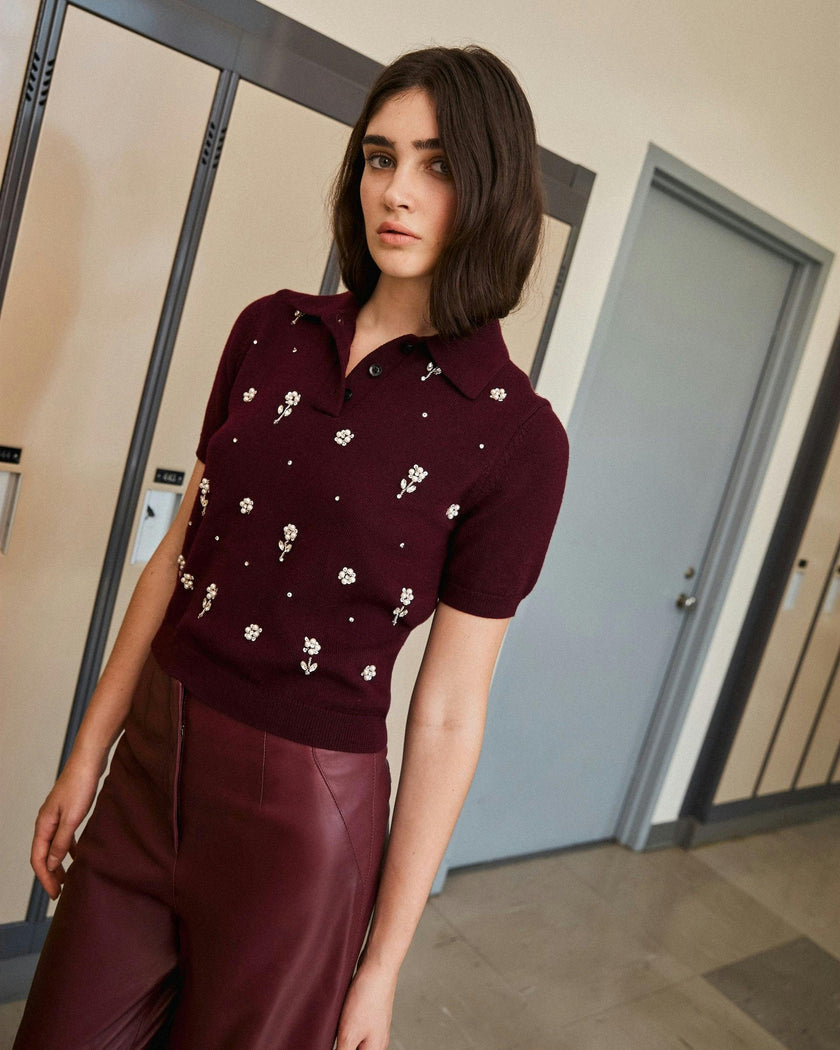 Camilla Embellished Knit Top