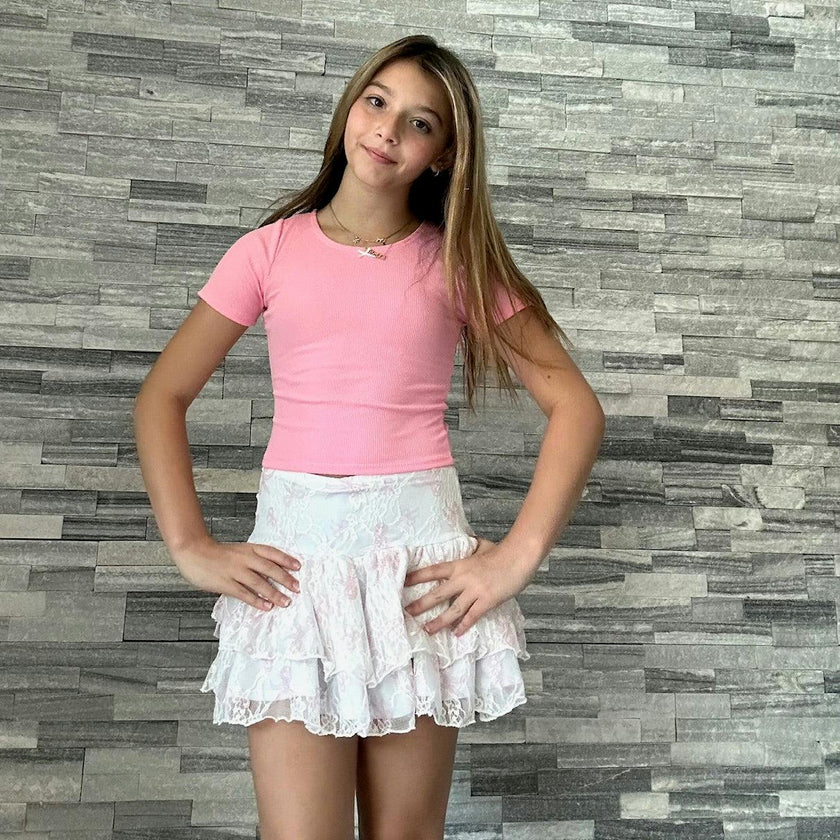 Girls Melanie Lace Skirt