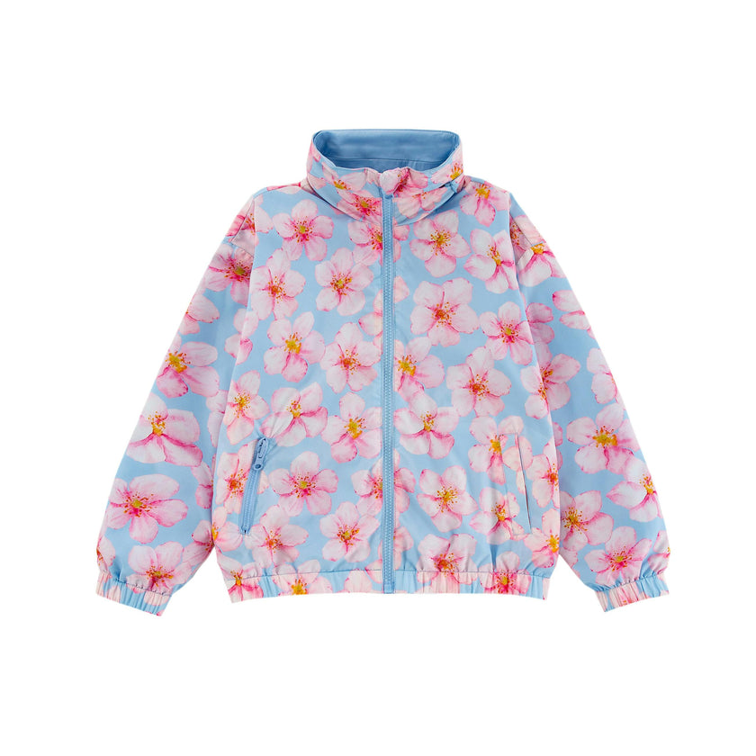 Max Reversible Rain Jacket Windbreaker, Hibiscus