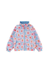 Max Reversible Rain Jacket Windbreaker, Hibiscus