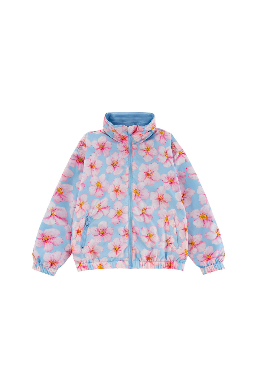 Max Reversible Rain Jacket Windbreaker, Hibiscus