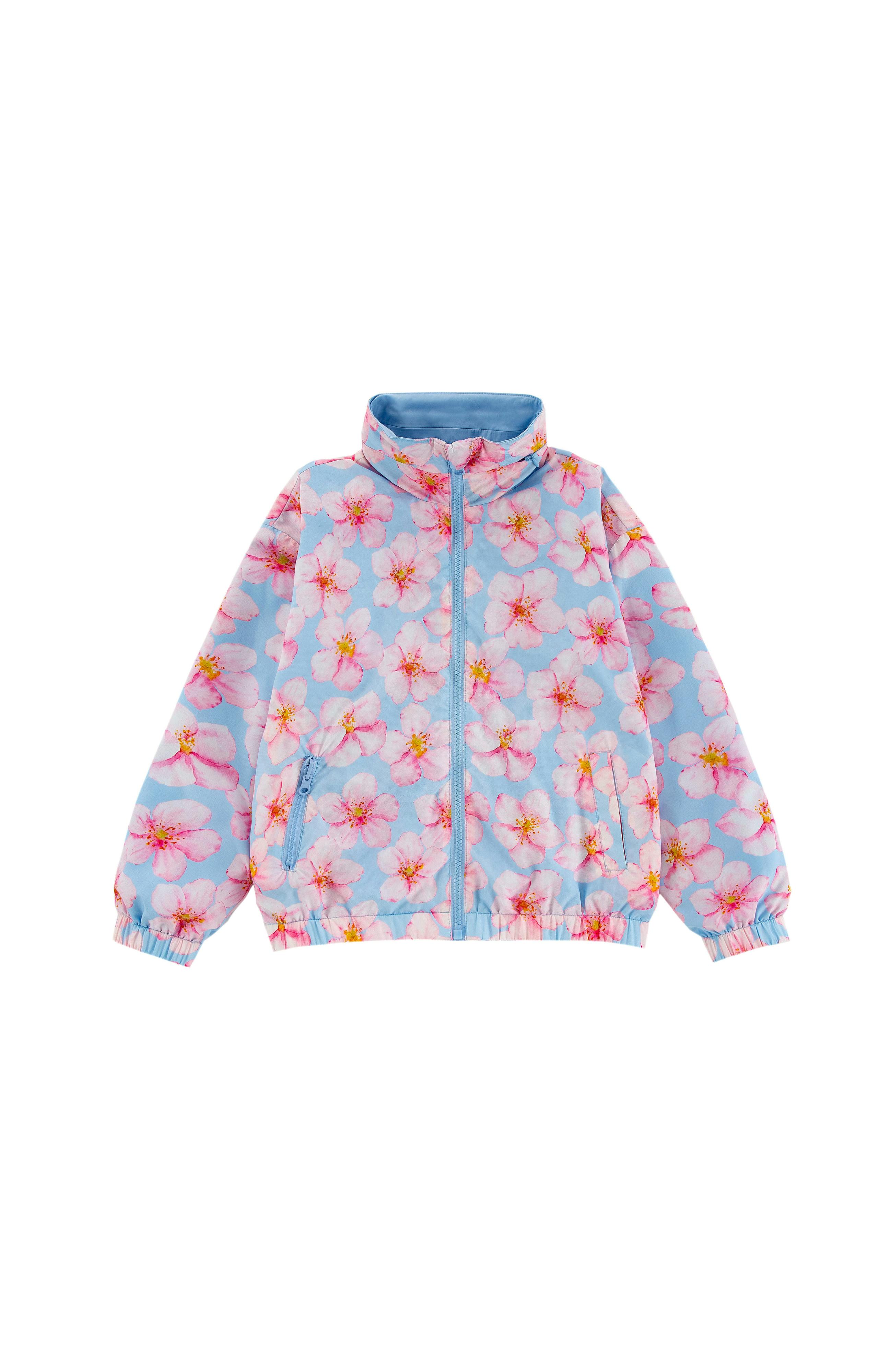 Max Reversible Rain Jacket Windbreaker, Hibiscus