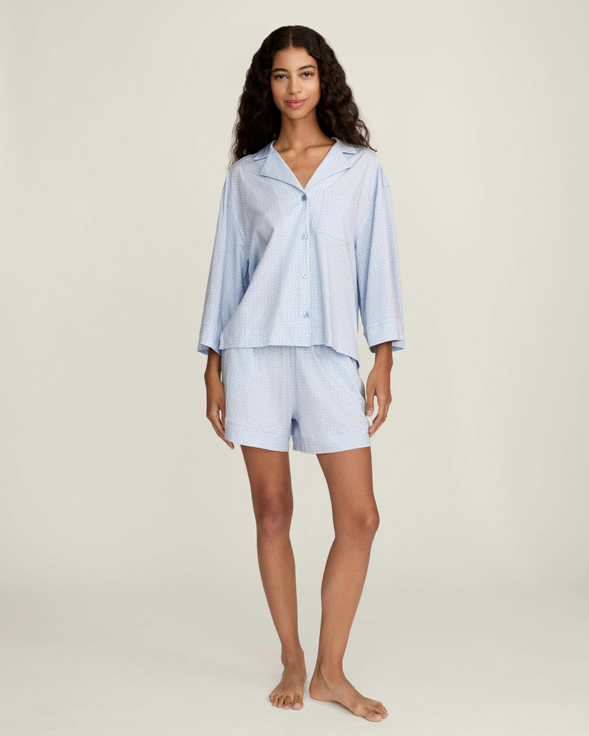 Women's Olivia Short Set in Periwinkle Geo