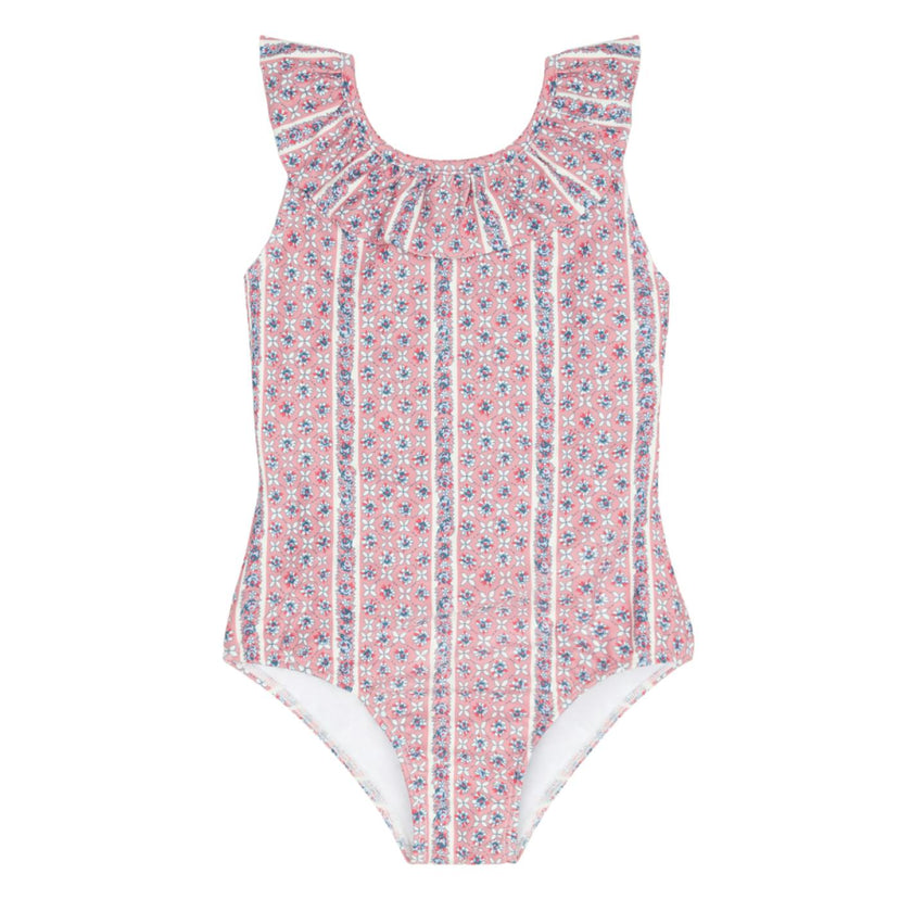 girls rosa vine ruffle collar one piece