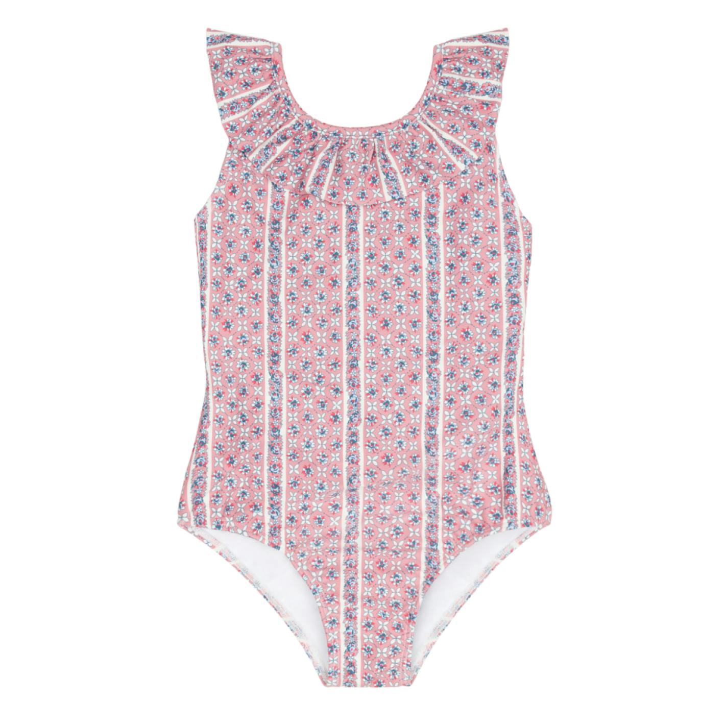 girls rosa vine ruffle collar one piece