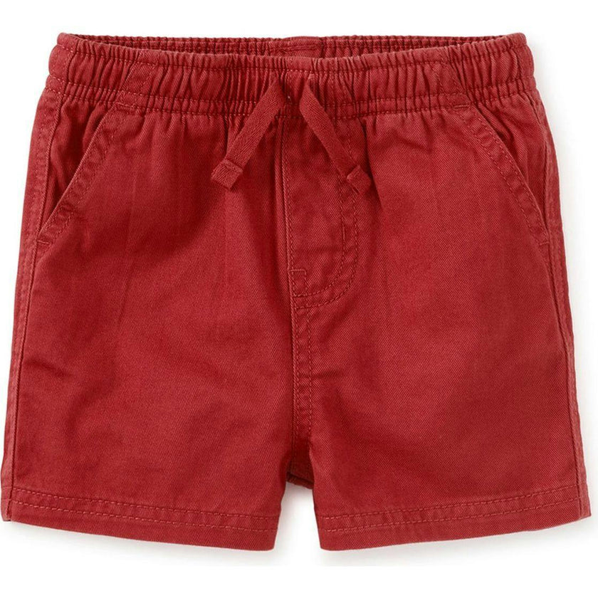 Twill Sport Shorts, Red