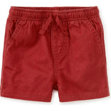 Twill Sport Shorts, Red