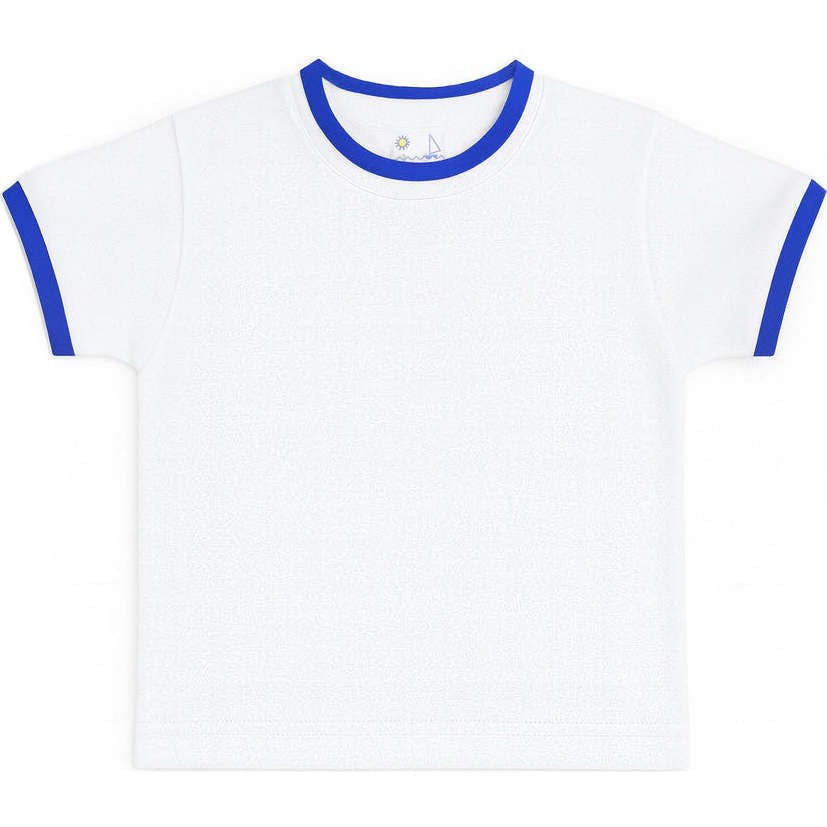 White T-Shirt With Tipping