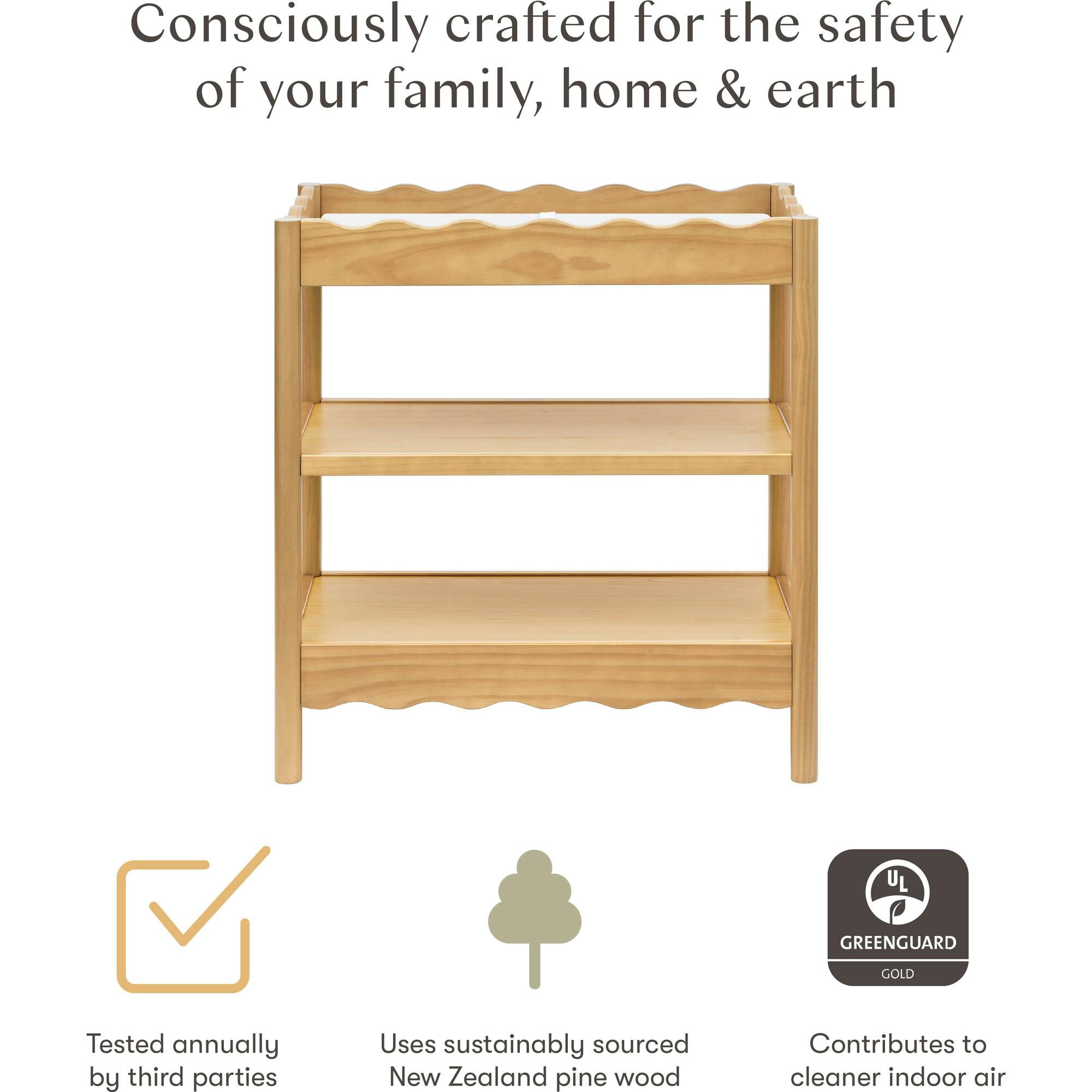 Swell Changing Table in Honey