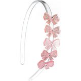 SPR - Bows Glitter Pink Headband