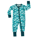 Beluga Whale Bamboo Convertible Footie Romper