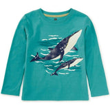 Minke Whales Graphic Tee, Blue
