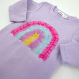 Bright Tulle Rainbow Applique Two Piece Set