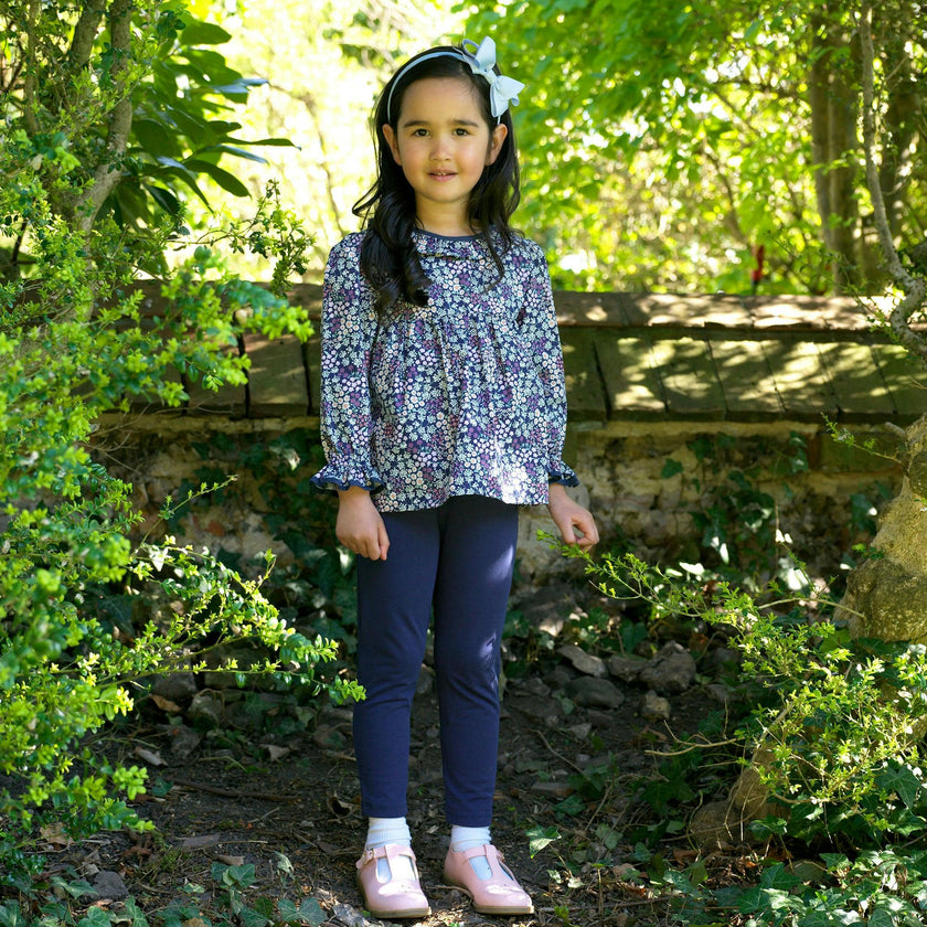 Wild Floral Blouse & Legging Set