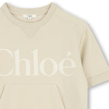 Beige Chloé Logo Dress