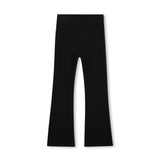 Black Flared Jersey Pants