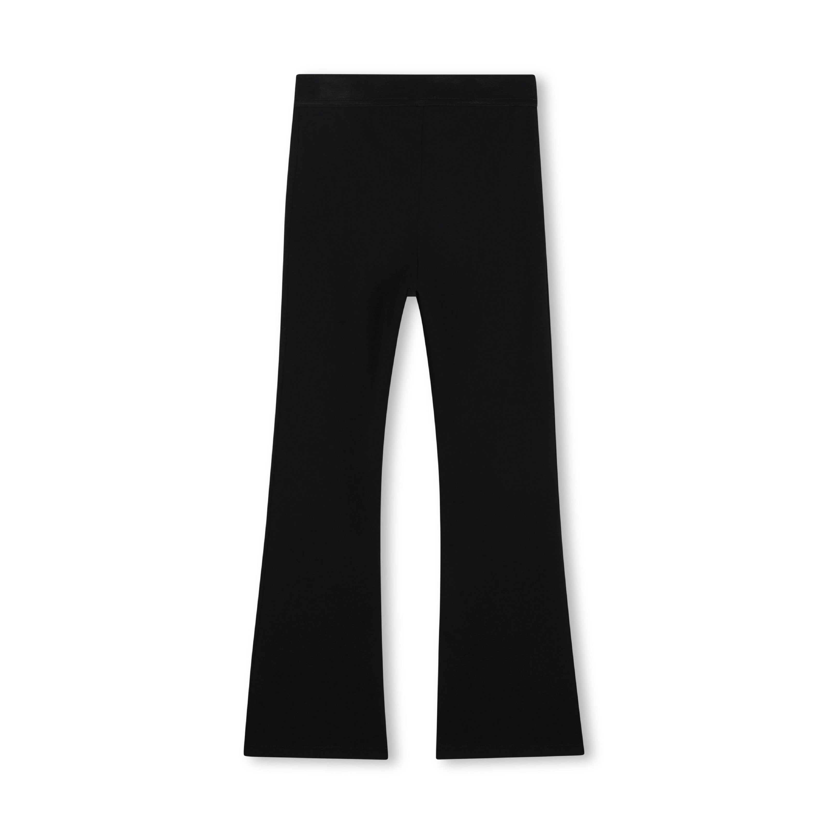 Black Flared Jersey Pants