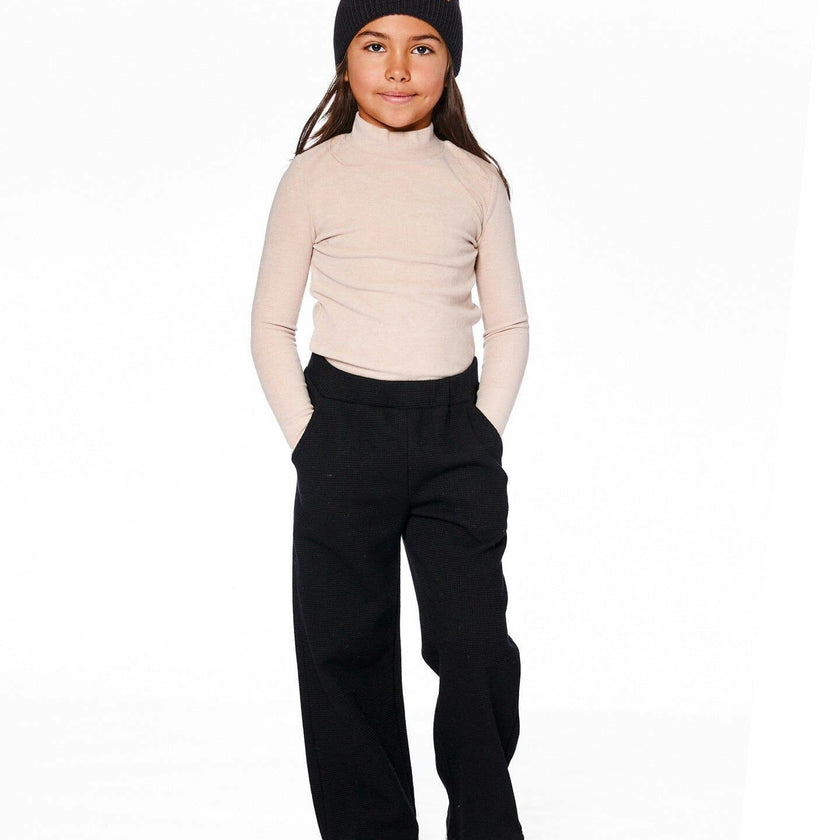 Waffle Flare Leg Pants