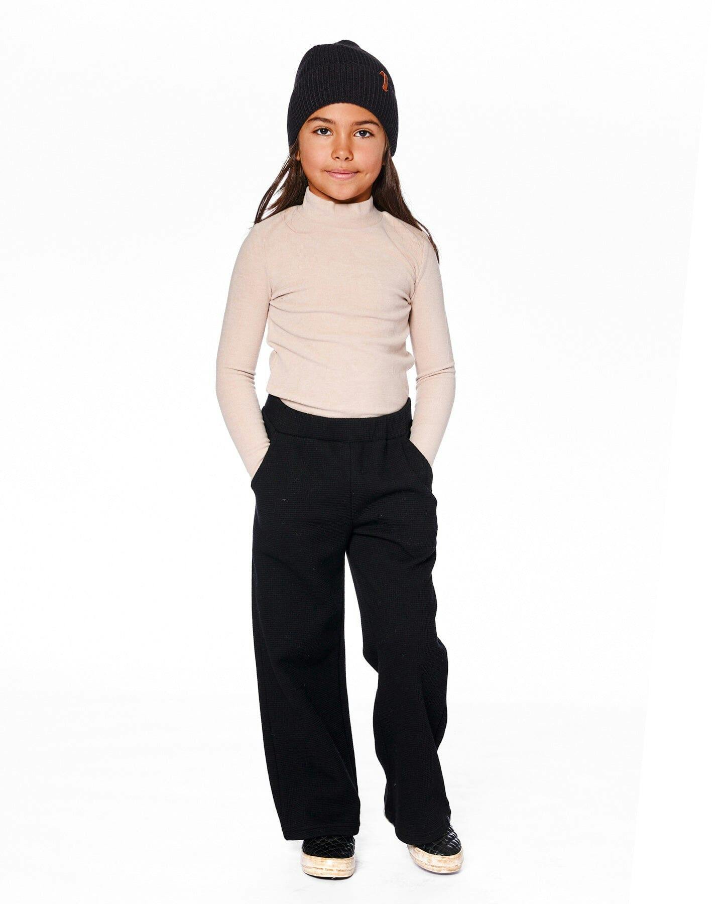 Waffle Flare Leg Pants
