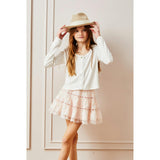 Sofia Heart Bow Lace Mini - Pale Pink