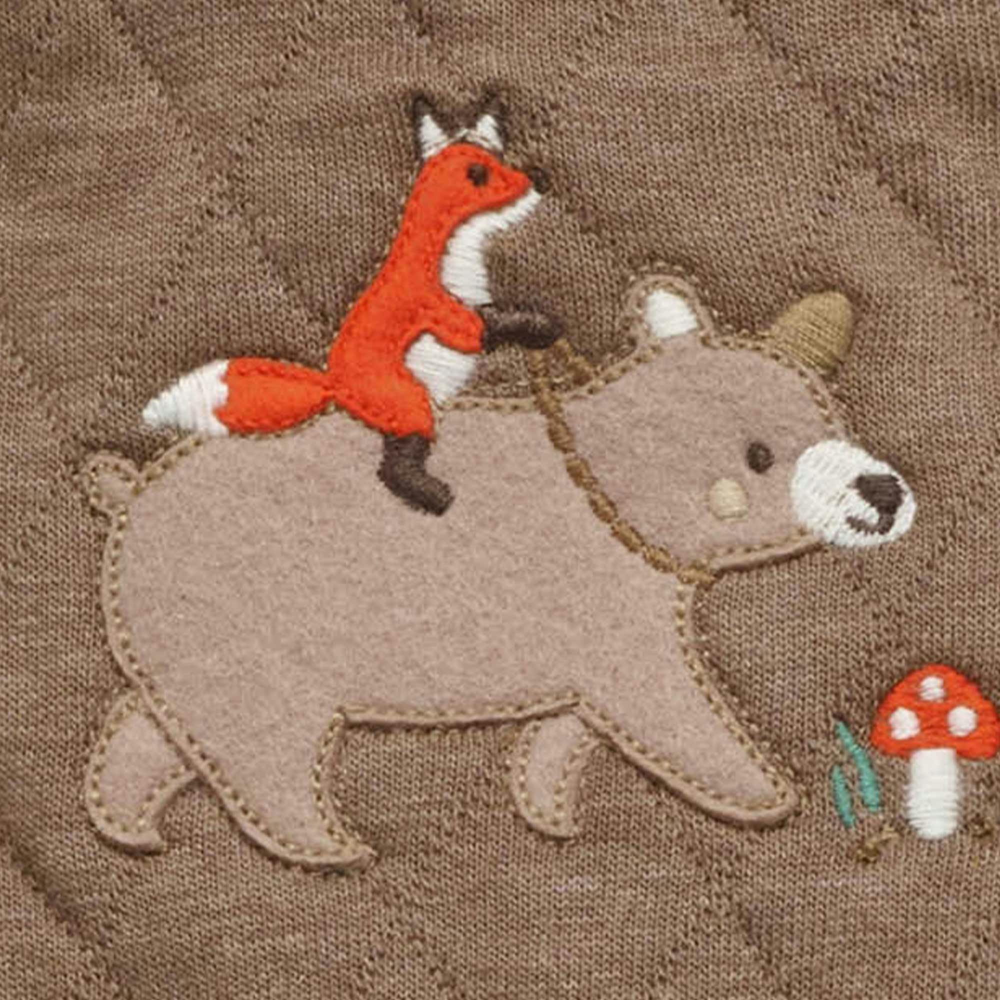 Quilted Overall Oak Melange