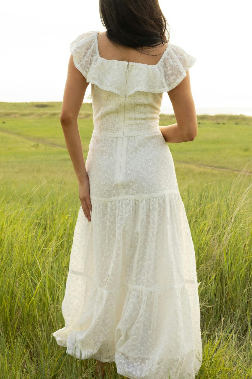Alaina Dress in Ivory