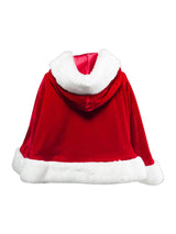 Mrs. Claus Red Velvet Holiday Hooded Cape for Girls