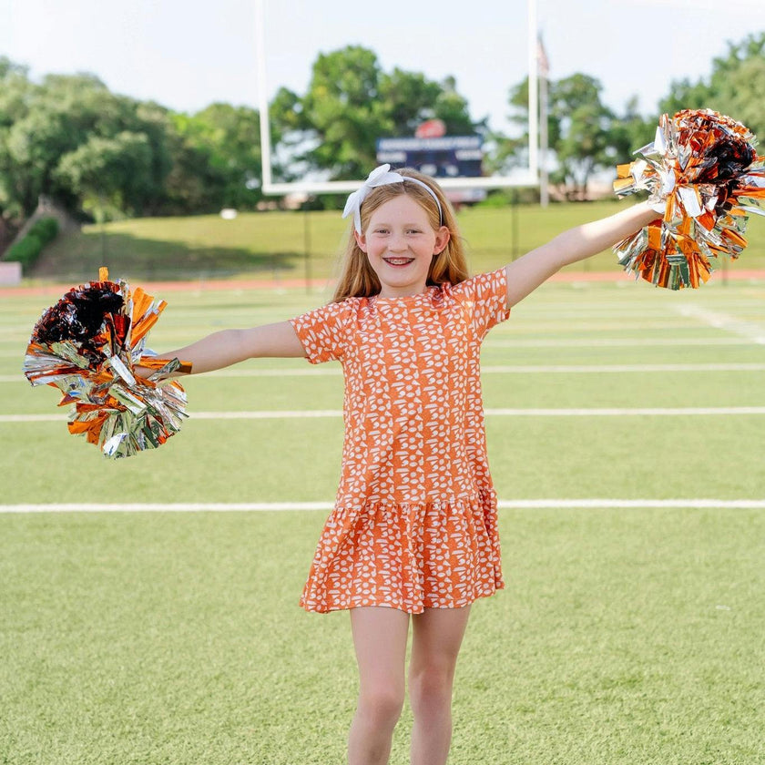 Lottie Girls' Dress - Pep Rally Orange