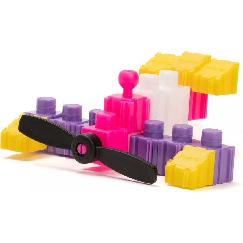 Snapo: Creator Kit - 200 pcs - Pink-Purple-White-Yellow Blocks