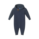 Infant Boys Hooded Sweater Romper | Navy