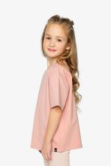 Heavy Jersey Wide Short Sleeve T-Shirt Pink